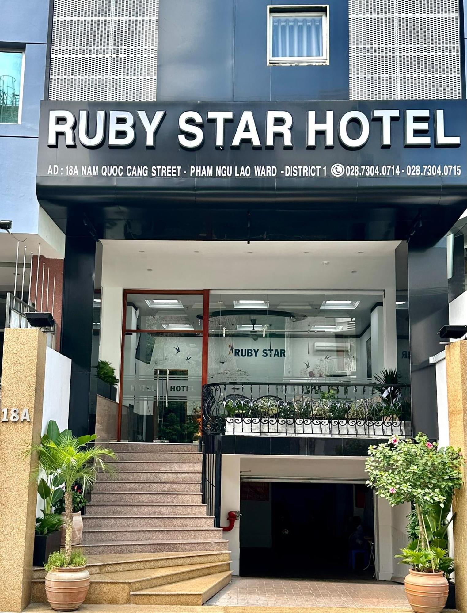 Ruby Star Hotel Nam Quoc Cang 胡志明市 外观 照片